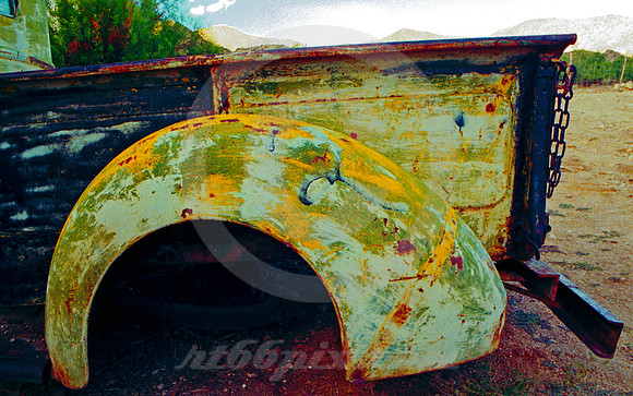 TRUCK LEFT REAR FENDER (Rt 66 Hackberry AZ)
