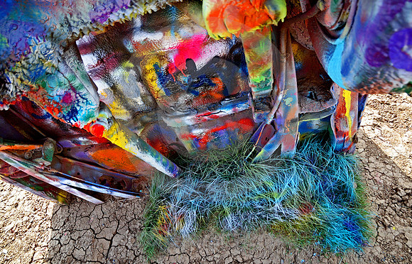 BLUE WEEDS (Rt 66 Cadillac Ranch TX)