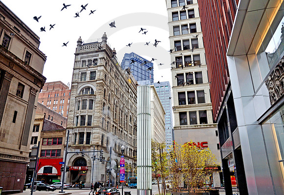 URBAN SCENE #12 (Lincoln Highway Pittsburgh PA)