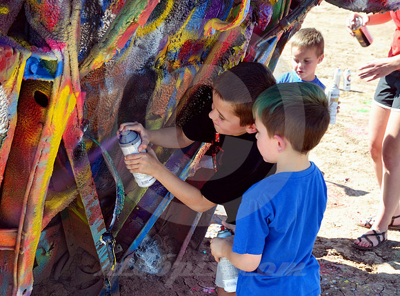 GROUP EFFORT (Rt 66 Cadillac Ranch TX)