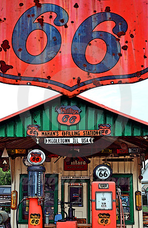 66 & MAHAN'S STATION (Rt 66 Springfield IL)