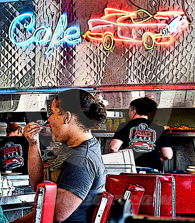 CAFE SCENE (Rt 66 Tulsa OK)