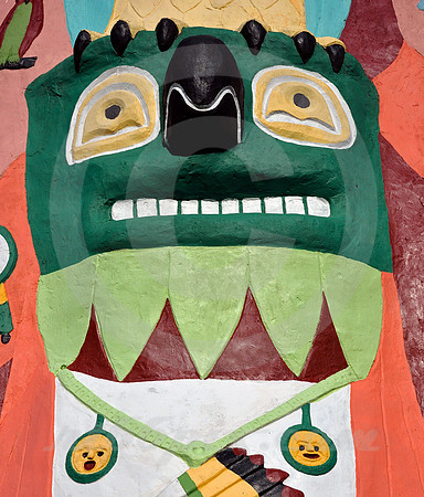 TOTEM POLE DETAIL #2 (Rt 66 nr Foyil OK)