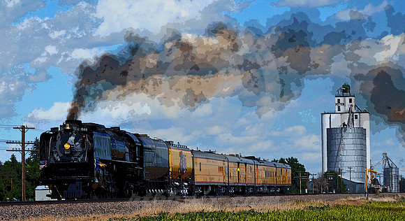 UP 844 WESTBOUND (Lincoln Highway Potter NE)