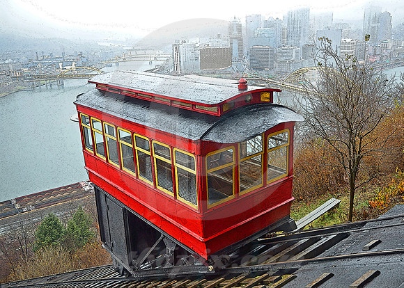 INCLINE IN MIST (Lincoln Highway Pittsburgh PA)
