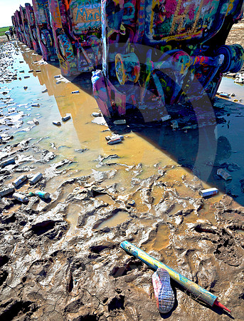 MUDDY SHOE (Rt 66 Cadillac Ranch TX)