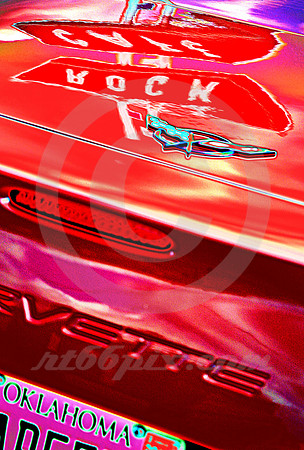 CAFE ROCK, VETTE (Rt 66 Stroud OK)
