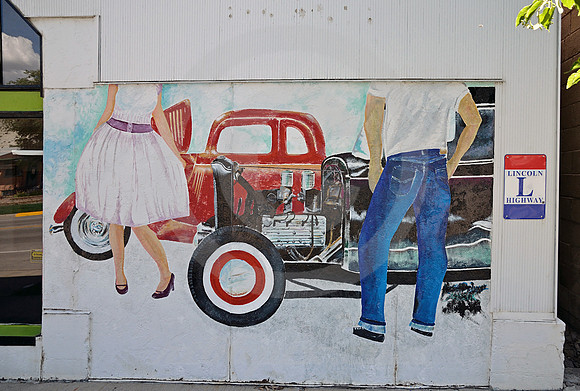 PARTIAL MURAL (Lincoln Highway Green River WY)