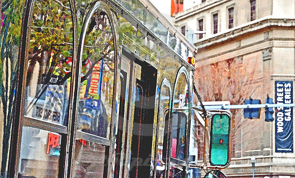 TROLLEY REFLECTIONS (Lincoln Highway Pittsburgh PA)