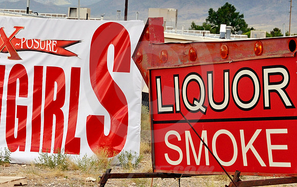 GIRLS, LIQUOR SMOKE (Lincoln Highway Wendover NV/UT)
