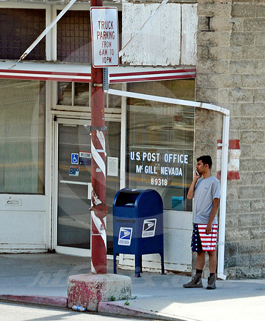 POST OFFICE SCENE (Lincoln Highway McGill NV)