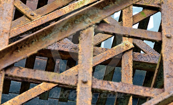 FIRE ESCAPE-DETAIL #1 (Lincoln Highway East Liverpool OH)