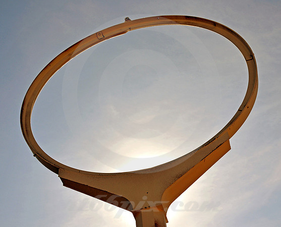 EMPTY SIGN & SUN (Lincoln Highway Urie WY)