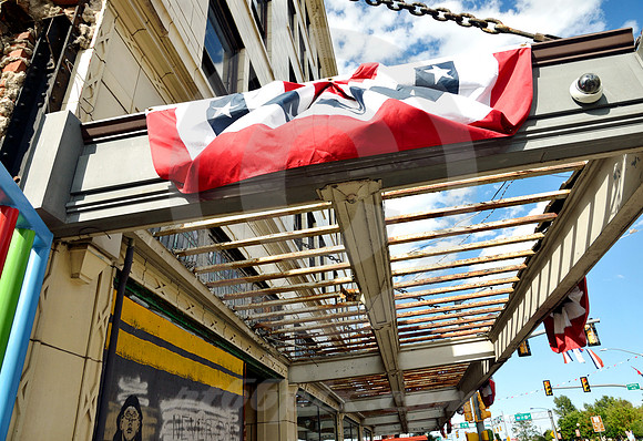 BUNTING SCENE (Lincoln Highway Cheyenne WY)