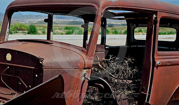RUSTED CAR  #1 (Lincoln Highway Middlegate Station NV)