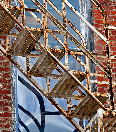 FIRE ESCAPE & WINDOW (Lincoln Highway Mansfield OH)