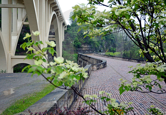 S-BRIDGE & VIADUCT IN SPRING (National Road Blaine OH)