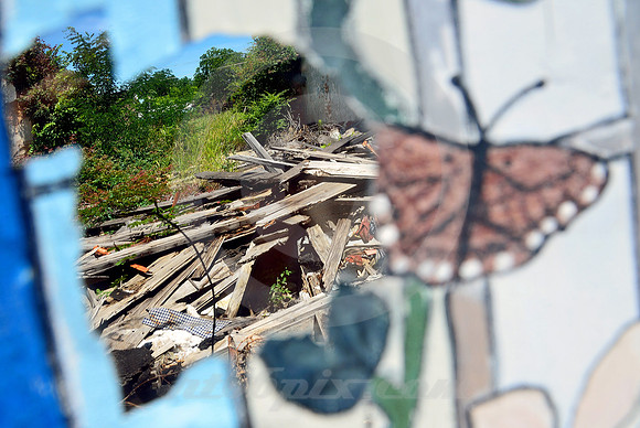 PEELING BUTTERFLY (Rt 66 Depew OK)