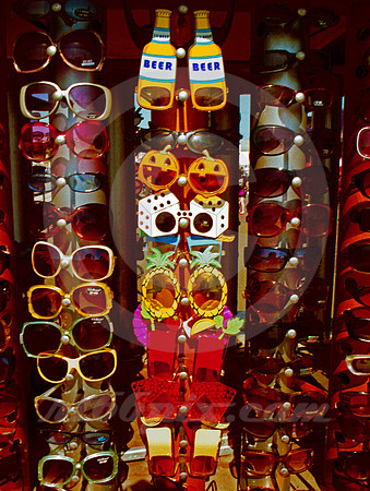 SUNGLASSES ON CART (Rt 66 Santa Monica Pier CA)