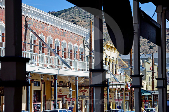 FRAMED BY TERRAIN (Virginia City NV)