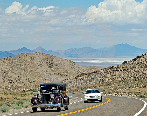 NO-PASSING ZONE (Lincoln Highway nr Wendover NV)