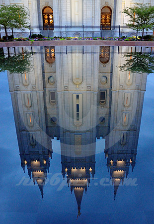TEMPLE NEAR DAWN #4 (Lincoln Highway Salt Lake City UT)