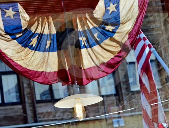 BUNTING, FLAG & BULB (Virginia City NV)