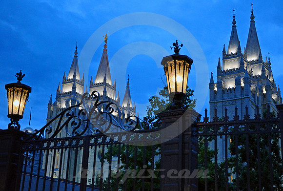 TEMPLE NEAR DAWN #5 (Lincoln Highway Salt Lake City UT)