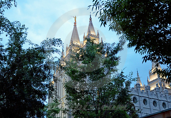 TEMPLE NEAR DAWN #1 (Lincoln Highway Salt Lake City UT)