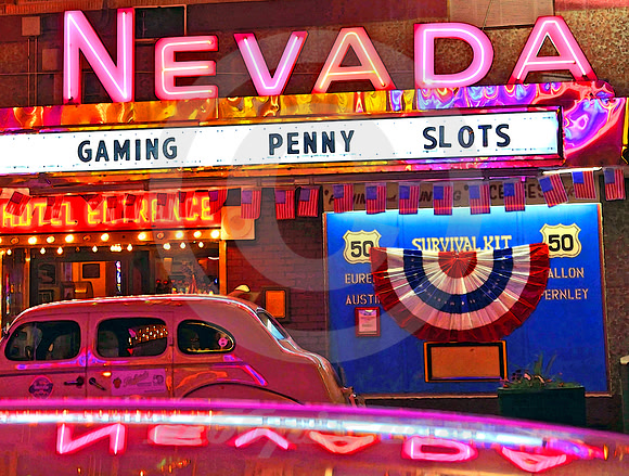 NEON NIGHT #2 (Lincoln Highway Ely NV)