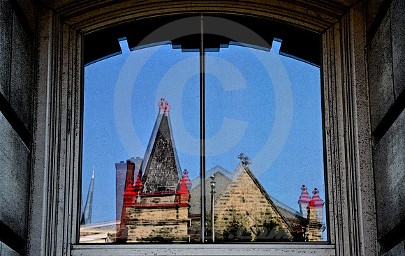 CHURCH IN REFLECTION (National Road Wheeling WV)