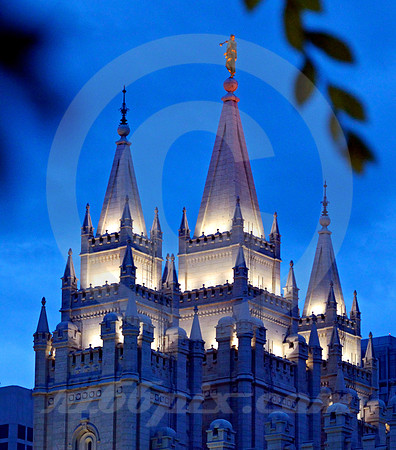TEMPLE NEAR DAWN #2 (Lincoln Highway Salt Lake City UT)