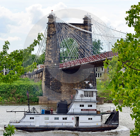 PUSHBOAT & BRIDGE #2 (National Road Wheeling WV)