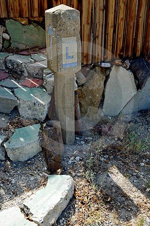 MARKER AND SHADOW (Lincoln Highway McGill NV)