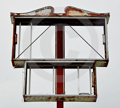 EMPTY DOUBLE SIGN (Lincoln Highway Buckstown PA)