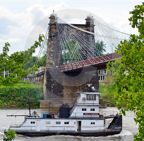 PUSHBOAT & BRIDGE #2 (National Road Wheeling WV)
