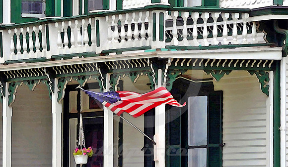 PORCH & FLAG (Lincoln Highway North Platte NE)