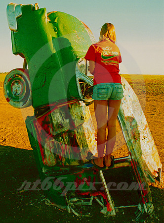 PAINTED ON (Rt 66 Cadillac Ranch TX)