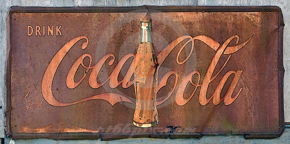 RUSTY COKE SIGN (Natchez Trace Lorman MS)