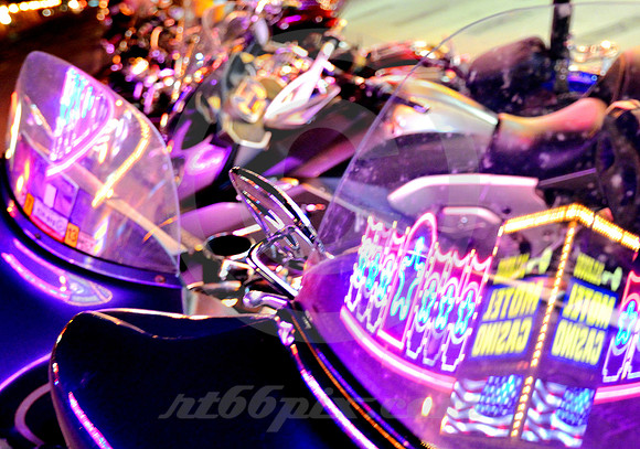 REFLECTIONS ON BIKES (Lincoln Highway Ely NV)