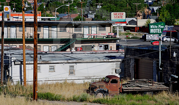 TRUCK IN REPOSE (Lincoln Highway Ely NV)