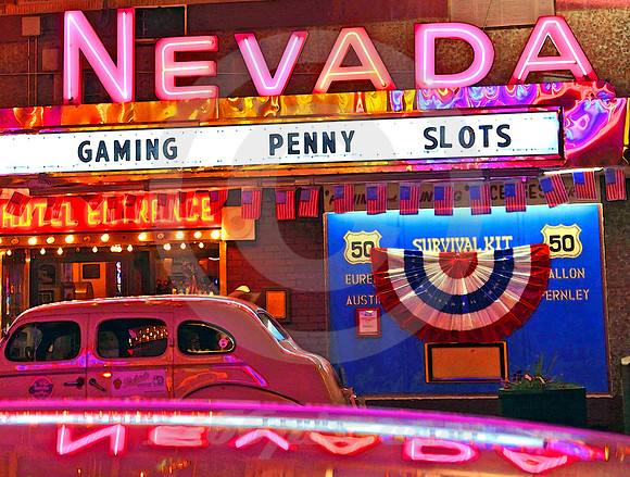 NEON NIGHT #2 (Lincoln Highway Ely NV)