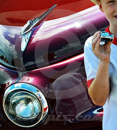 TUCKER, TUCKER MODEL & BOY (Lincoln Highway Kearney NE)