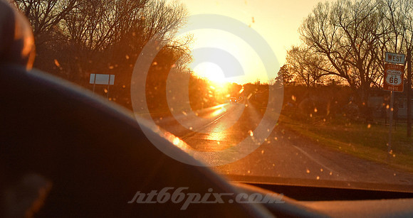 SUNSET AHEAD #1 (Rt 66 nr Chandler OK)