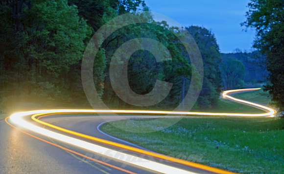 SOUTHBOUND STREAKS (Natchez Trace nr Natchez MS)