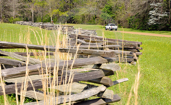 FENCE & TRUCK (Natchez Trace nr Natchez MS)