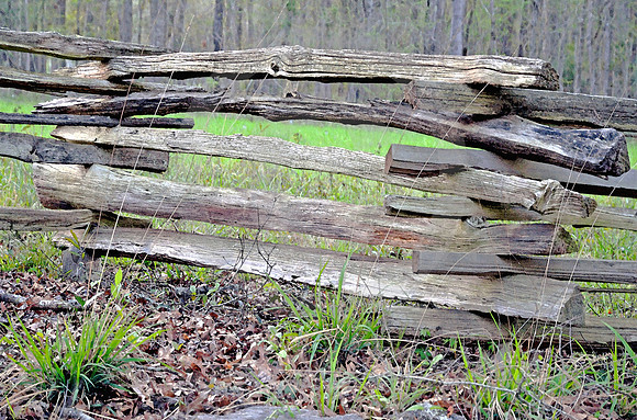 SPLIT RAIL SECTION (Natchez Trace nr Natchez MS)