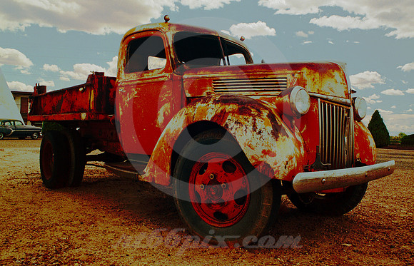 ORANGE FORD TRUCK (Rt 66 Holbrook AZ)