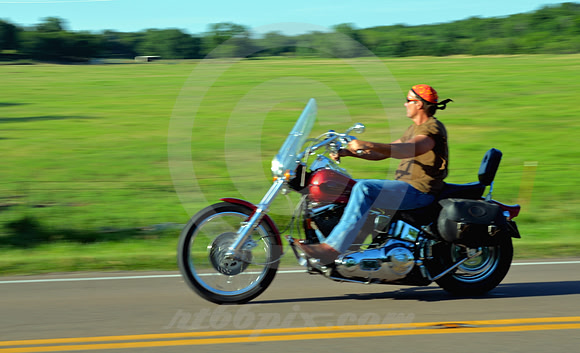 TWO WHEELS, WESTBOUND (Rt 66 Luther OK)