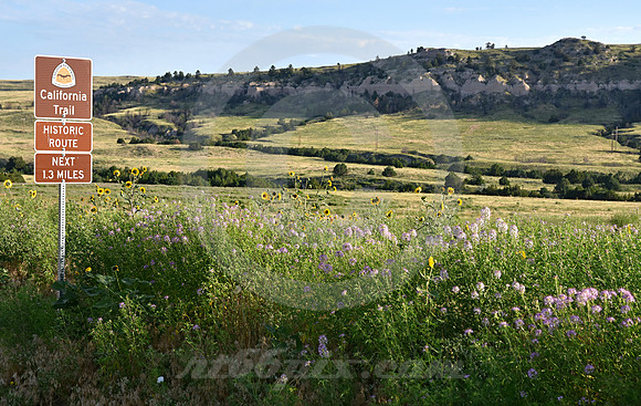 SIGN, VALLEY & MOUNTAIN (nr Gering NE)